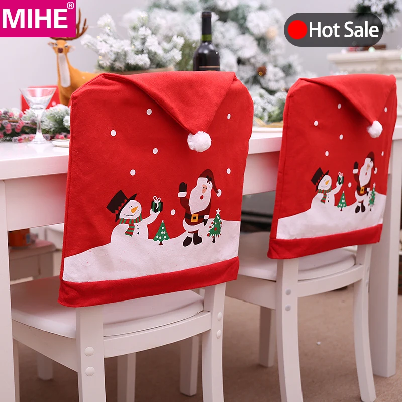 Рождественский стул с принтом спандекс эластичный Свадебный банкет