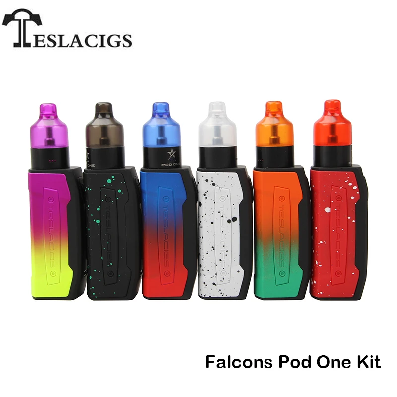 Оригинальный Teslacigs Falcons комплект Tesla коробка мод Vape 2000 мАч батарея с Pod один бак