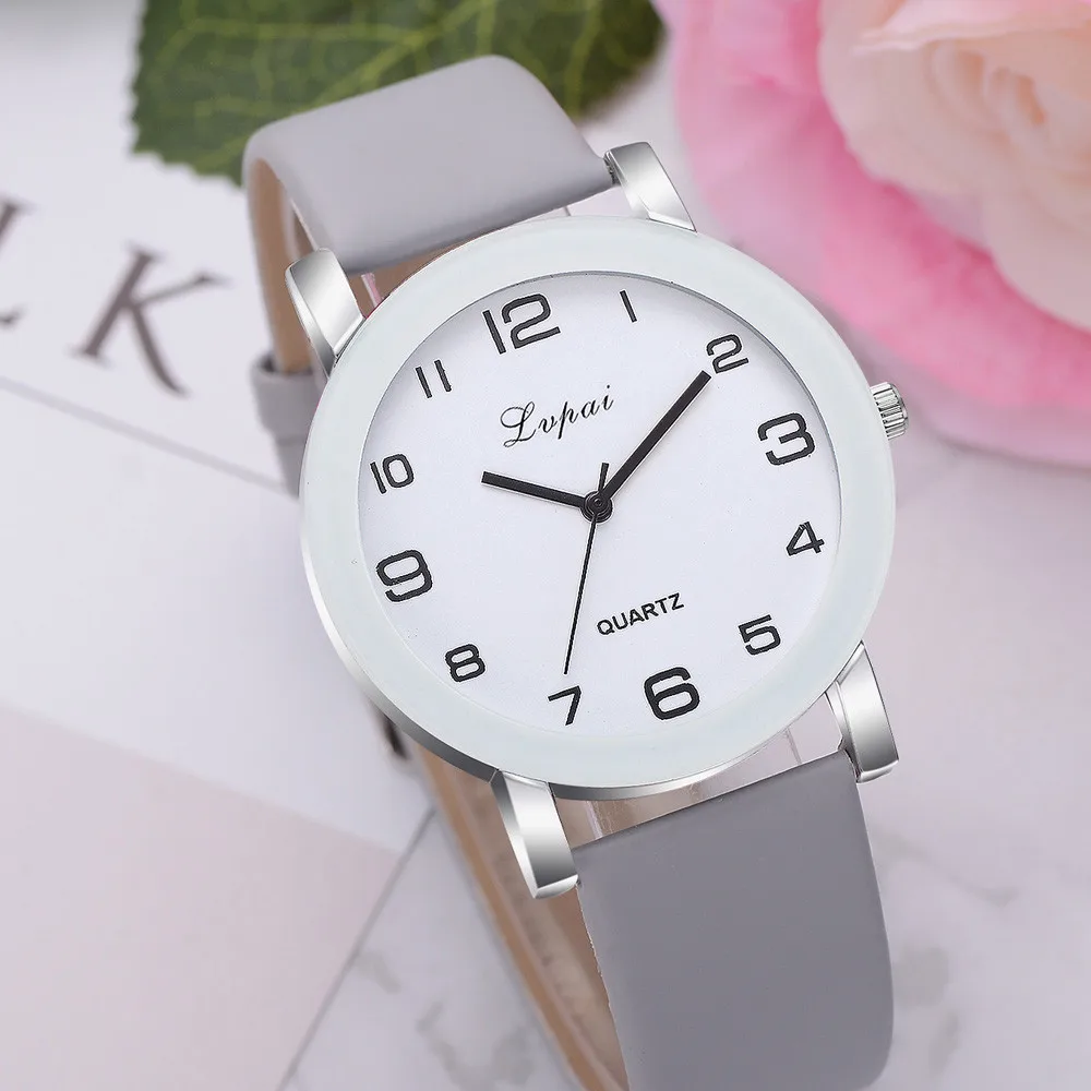 

Woman's Watch Fashion Simple White Quartz Wristwatches Sport Leather Band Casual Ladies Watches Women Reloj Mujer Wrist Watches