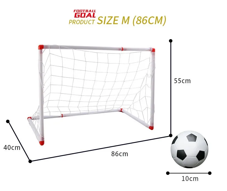 New Indoor Outdoor Sport Game Toy Football Goal Portable Soccer Gate Funny Developmental Toys Boys Children Ball Gift