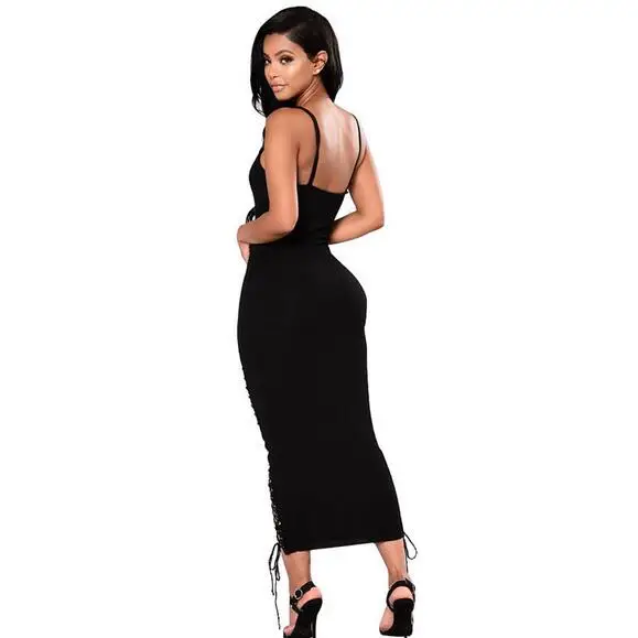 Для женщин кружево до черные пикантные выдалбливают Длинные Bodycon для клуба