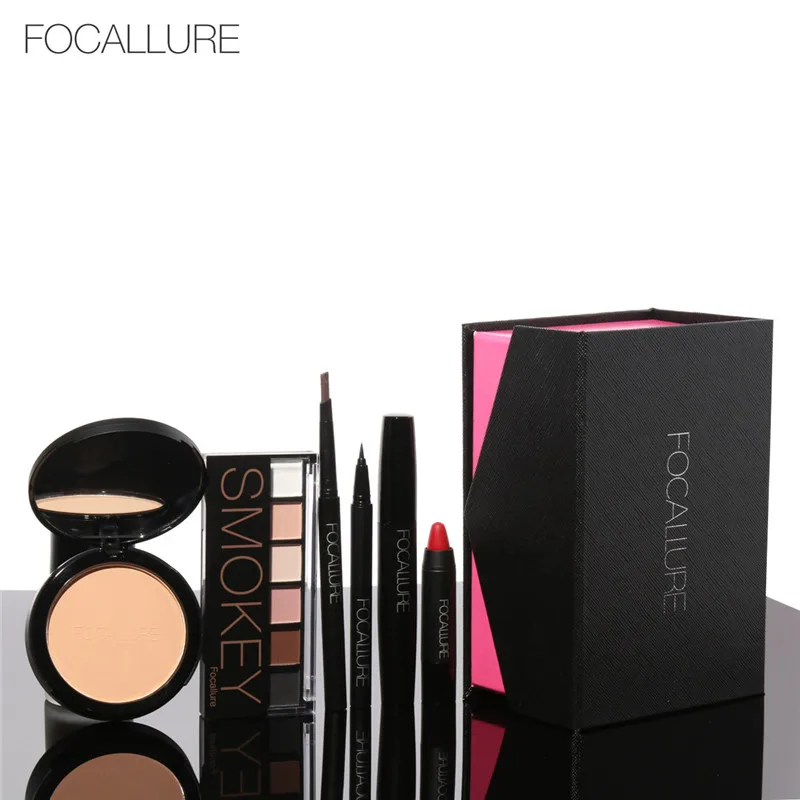 20006-1 FOCALLURE, 8 шт., ежедневное использование, косметика, наборы для макияжа, косметика, подарочный набор, набор инструментов, макияж, подарок - Цвет: 20006-1