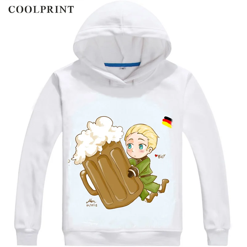 Мужские толстовки Coolprint с немецким G8 человеком капюшоном Axis Powers Hetalia Мужская