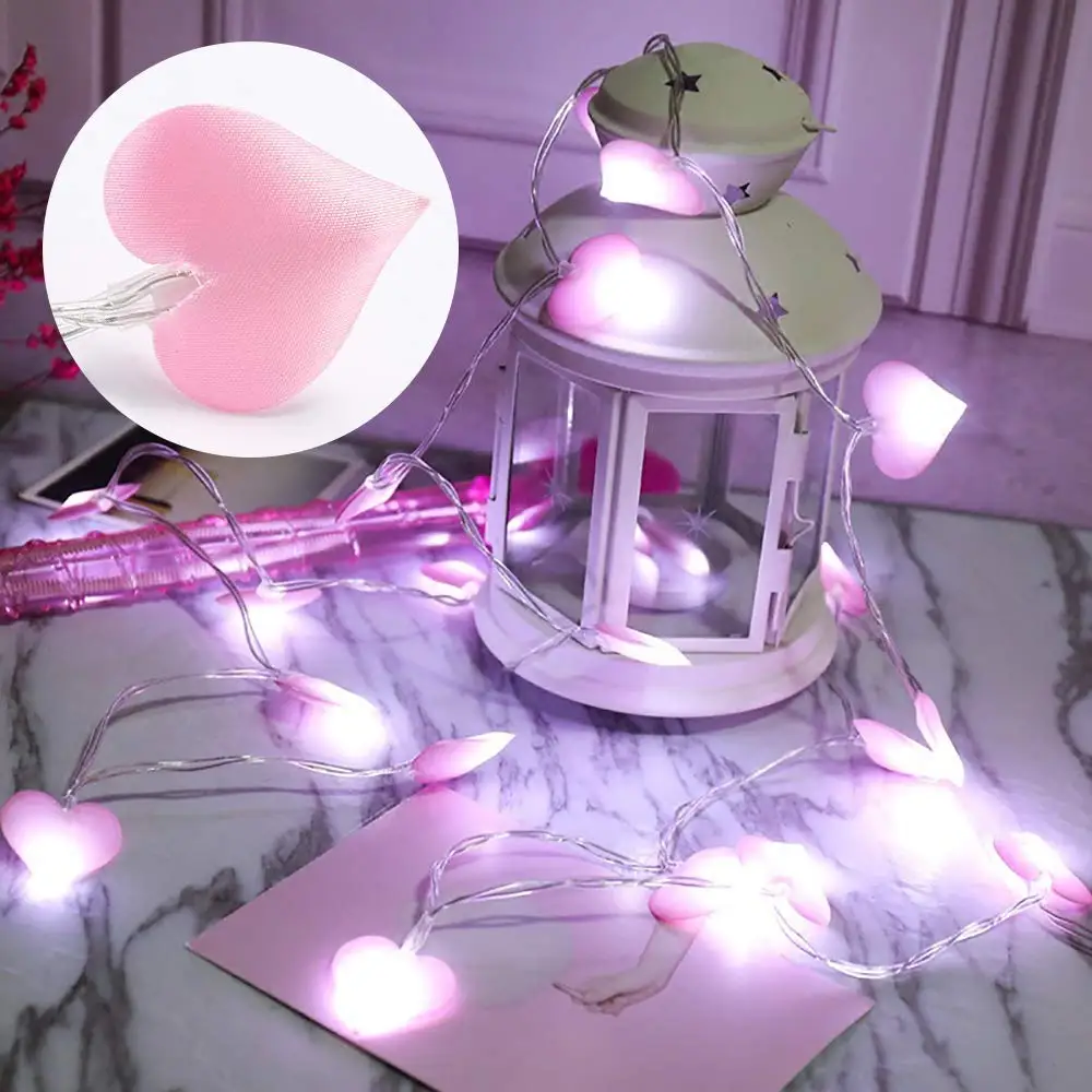 10 светодиодный s 20 светодиодный s 40 светодиодный s Love Heart Свадебный светодиодный Сказочный фонарь Романтические свадебные вечерние гирлянды освещение