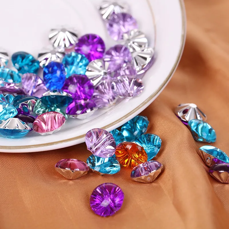 

HL 40/60pcs High Quality Acrylic Buttons Mixed Colors Round Pointback Apparel Bags Sewing Accessories DIY Crafts12MM
