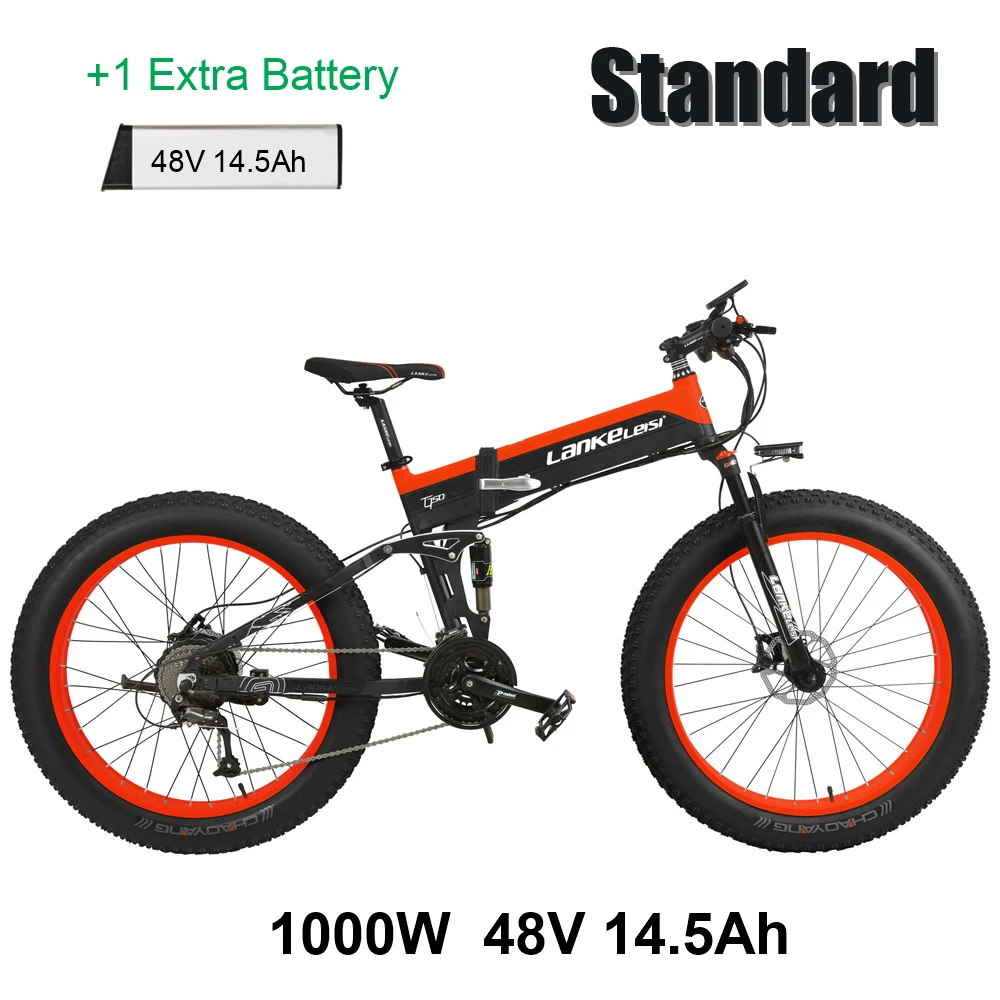 BKRD1000W 14.5A Plus T750Plus новые 27 Скорость, фара для электровелосипеда в упитанный электровелик, 1000W 48V 14.5Ah сильный Мощность, 5-уровневая помощи педалированию Сенсор горные вилка амортизационная вилка для велосипеда - Цвет: BKRD1000W 14.5A Plus