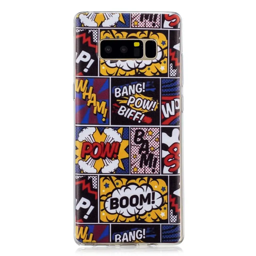 Anime Cases for Samsung Galaxy Note 8 Soft Tpu Phone shell on Note8 N950F N950U N950FD N950W N9500 N950N case capa |