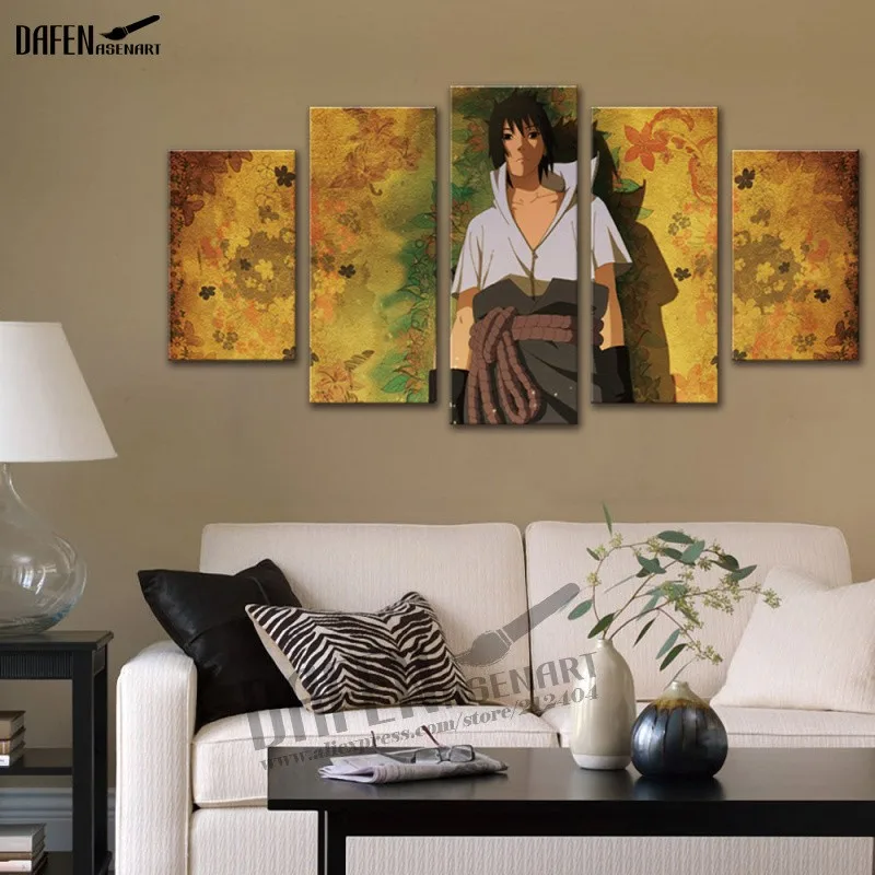HD холст Картины 5 Панель в японском стиле «Hatsune постер Naruto Аватар Wall Art home Decor холст для живописи плакат и печатная графика