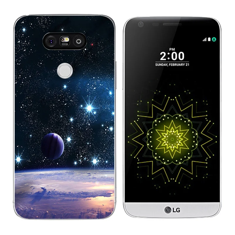 for Coque LG G5 Case TPU Transparent Phone Disk Printing Silicone Soft Back Cover Capa Accessories |