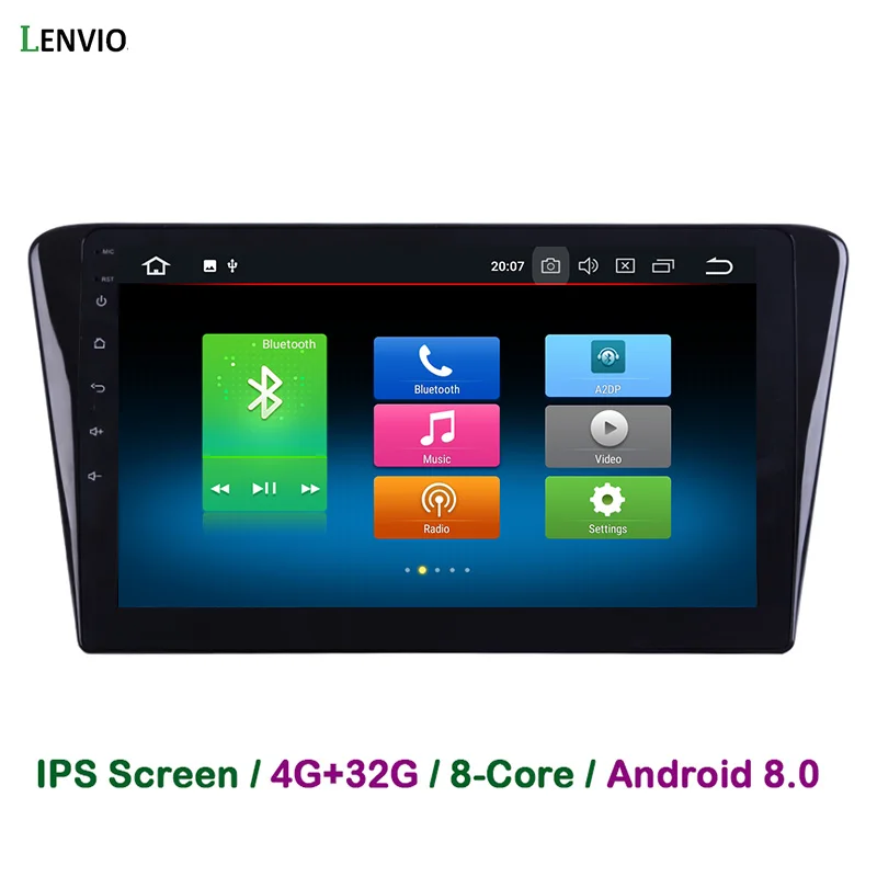 Lenvio 4G RAM 32G ROM Восьмиядерный Android 8 0 автомобильный DVD GPS навигационный плеер для Peugeot