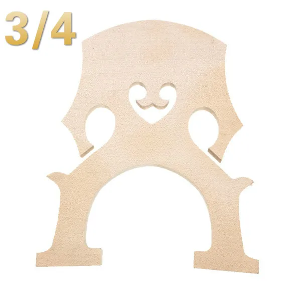 size34 Upright Bass Bridge 4/4 3/4 1/2 1/4 1/8 Regulated Double Bass Bridge Contrabass Bridge 2pcs - Цвет: size34