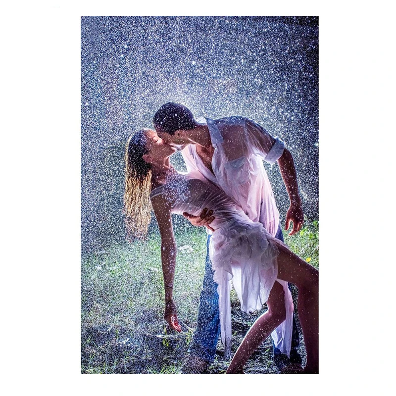 Сделай Сам полный алмазов картина Танцы в дождь Diamond вышивка крестиком кристалл