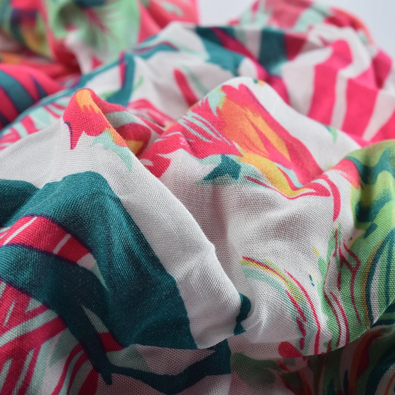 Женский шарф с цветочным узором Infinity белым карманом на молнии шарфы для поездок