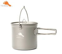 toaks pot 1100 bh titanium outdoor camping hanging pot with bail handle easy to carry 1100ml 145g