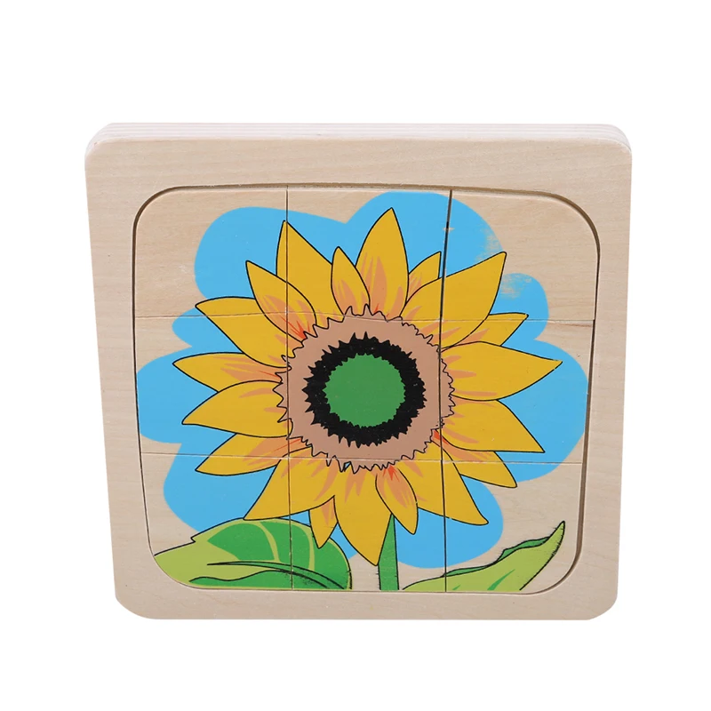 Детские деревянные игрушки пазлы детские для детей ясельного возраста жизненный