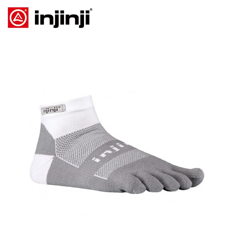 Велосипедные носки INJINJI с пятью пальцами среднего веса мини экипаж для бега