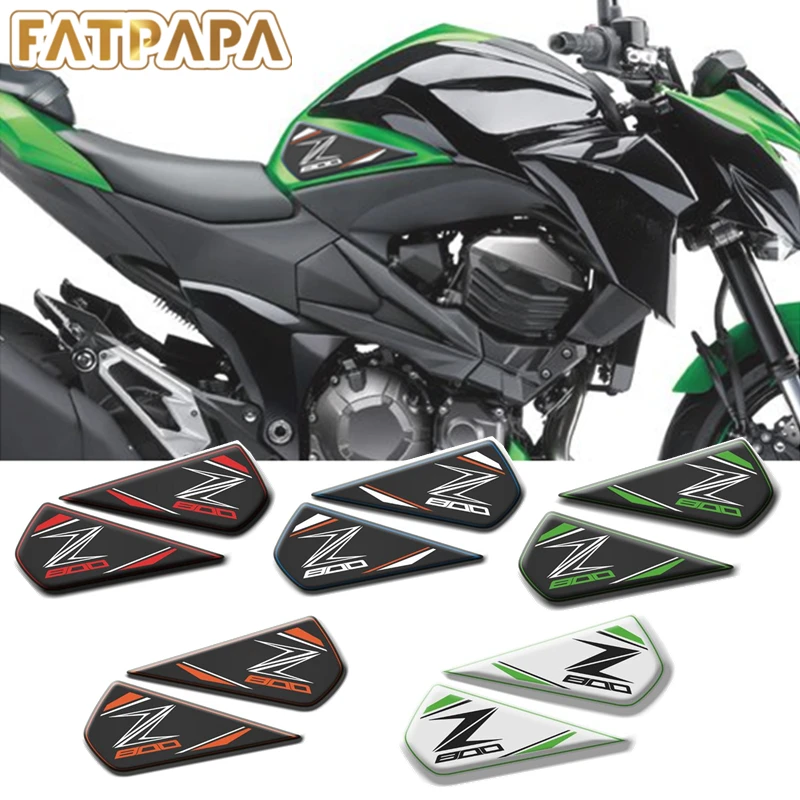 FOR KAWASAKI Z800 Motorcycle Parts Fuel Tank Slip Guard 3D Sticker Decal