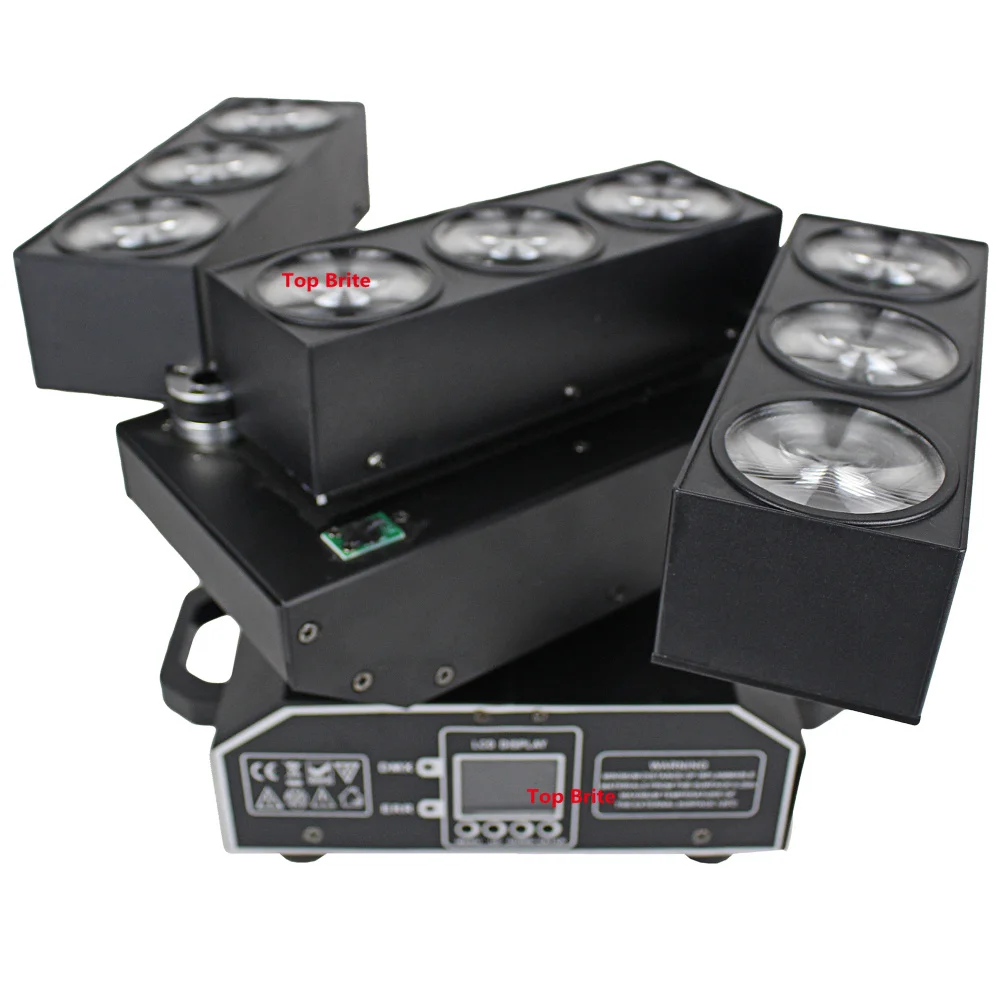 Новый дизайн 9X10W RGBW Четырехцветные светодиодные лампы с матрицей деформации CREE