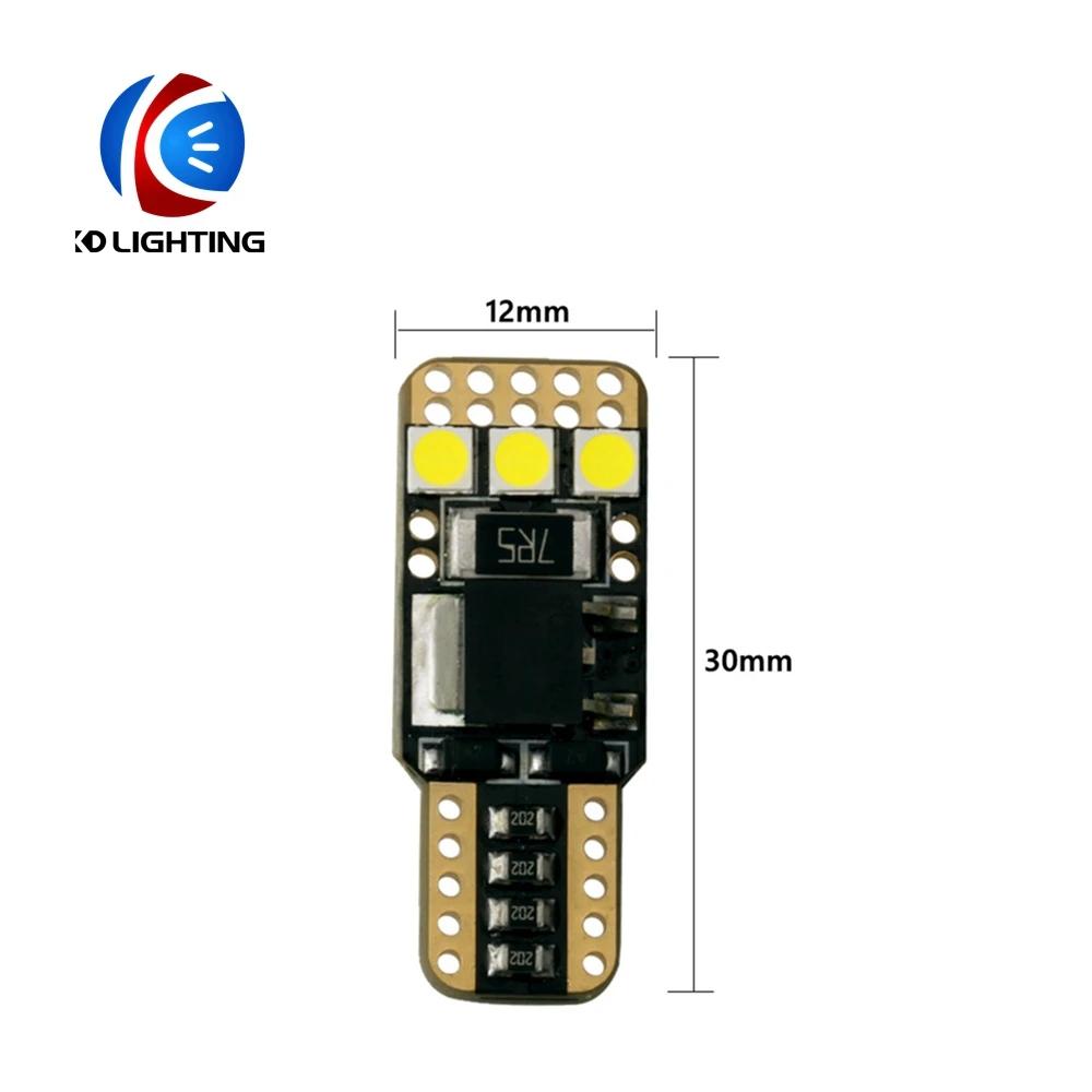 KD 1 шт./лот автомобильный Стайлинг t10 led Canbus 168 194 w5w светодиод 3030 6SMD 12v Авто