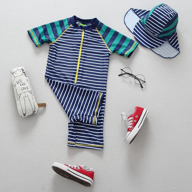 Плавание Спортивная Для мальчиков ясельного возраста Одна деталь костюм дети UPF50