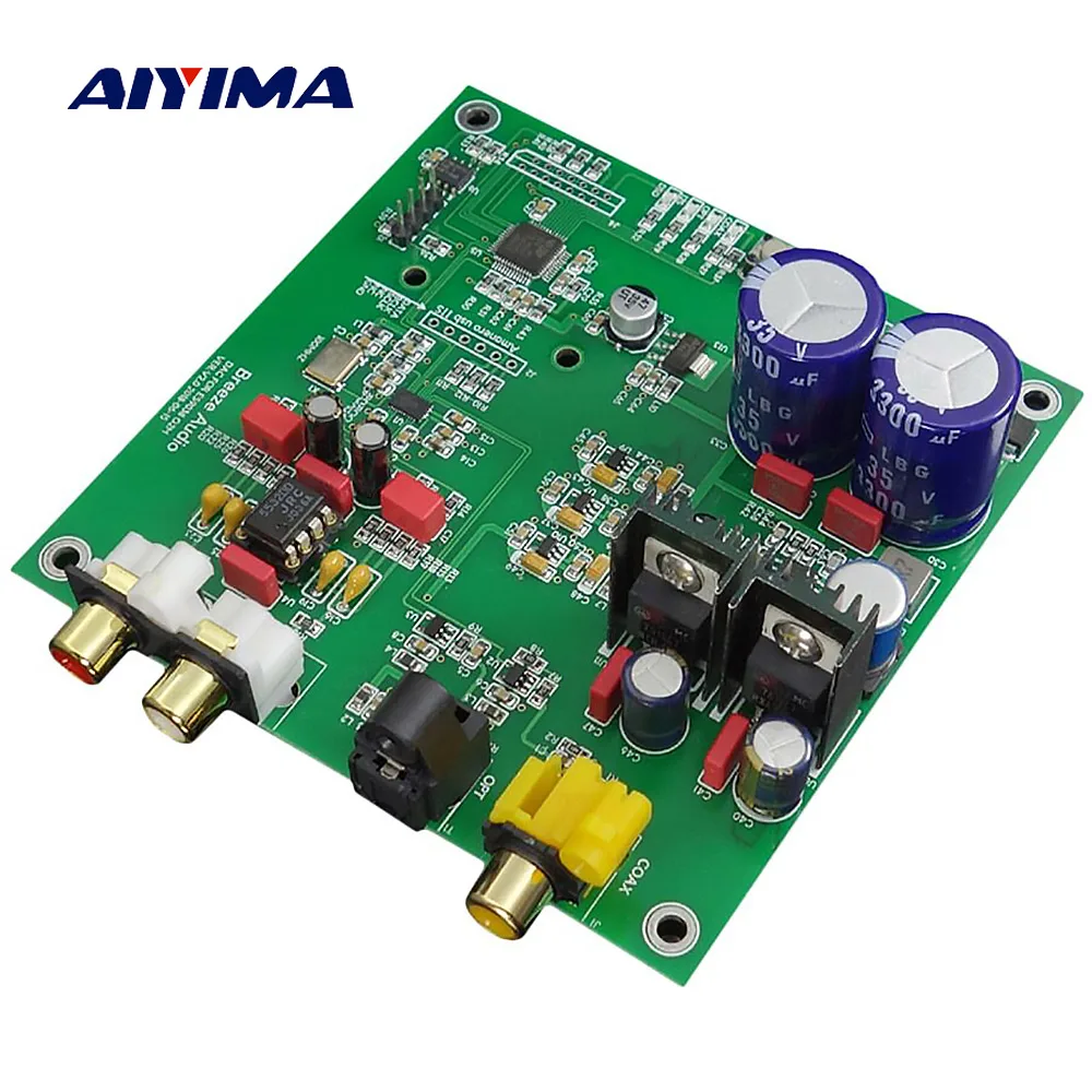 Aiyima ES9038Q2M цифровой аудио DAC декодер плата I2S DSD волокно коаксиальный вход