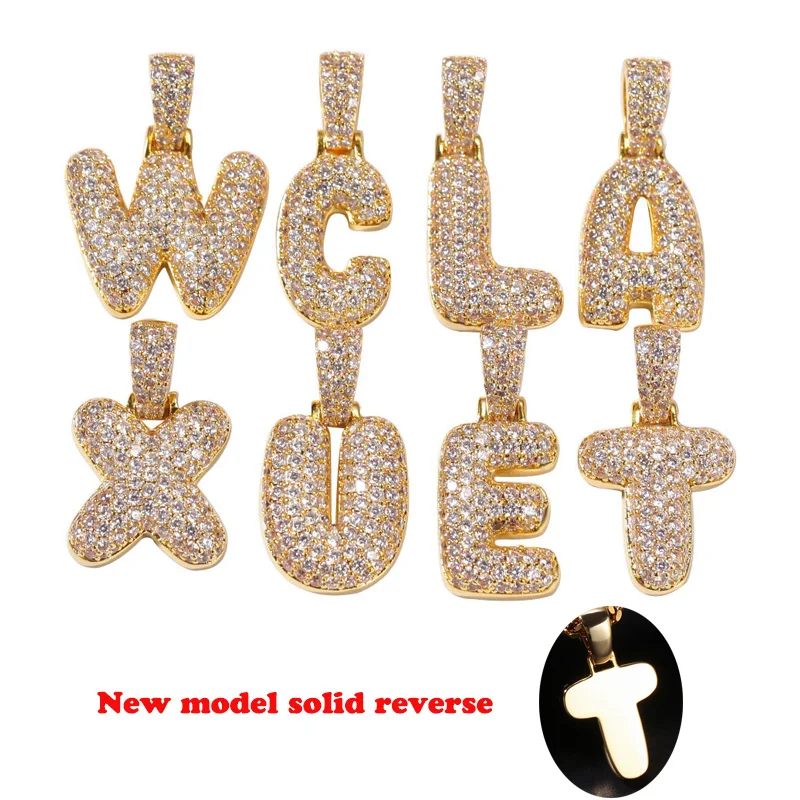Новая однотонная модель хип-хоп микро проложенный AAA CZ кубический цирконий Bling Iced