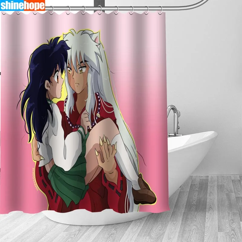 150x180 см скандинавские фотографии полиэстер водонепроницаемый InuYasha Аниме занавеска для душа s высокое качество занавес для ванной в ванной - Цвет: Shower Curtain 2