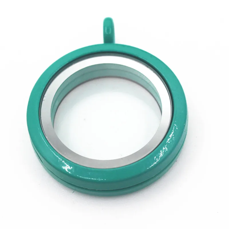 5 шт./лот разноцветные простые круглые печатные Плавающие Медальоны 30 мм сплав