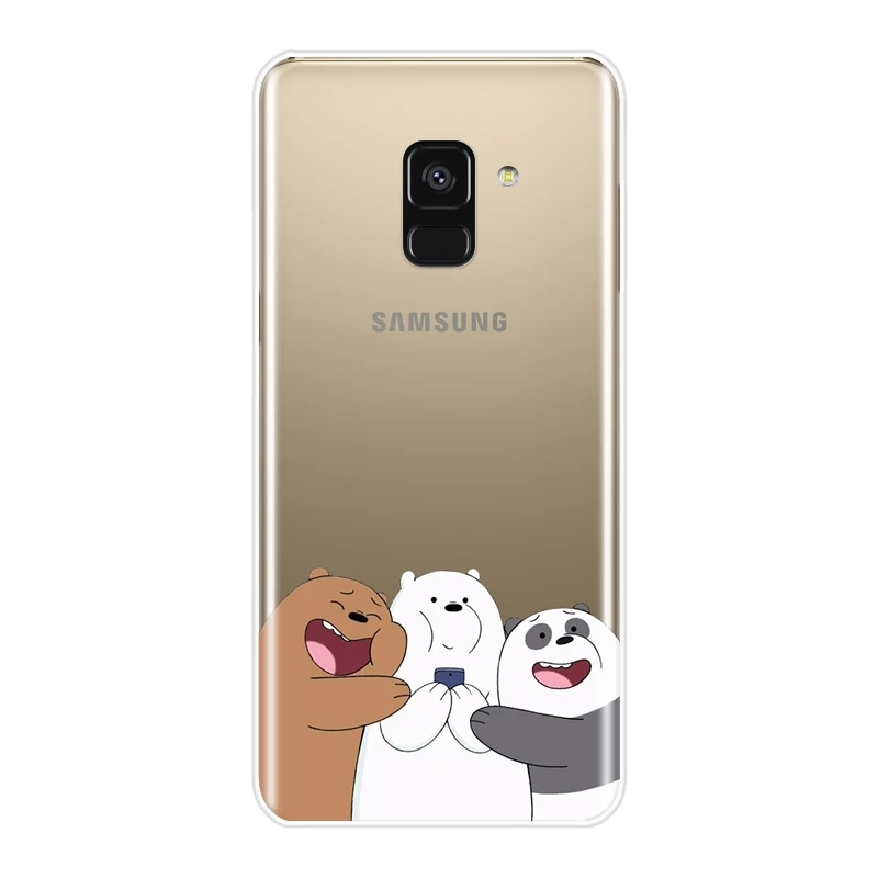 No.8 Мы Голые Медведи Мягкий силиконовый чехол для телефона для samsung A6 A8 Plus задняя крышка для samsung Galaxy A3 A5 A7 чехол - Цвет: No.8