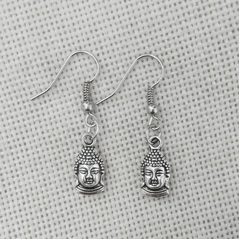 Подвеска в виде головы Будды подвески серьги капли бусины французская застежка
