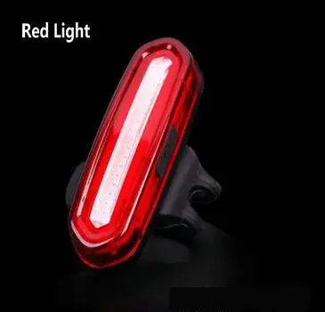 120 люмен COB LED Велосипедный Спорт передний свет USB зарядка Водонепроницаемый литиевых Батарея Детская безопасность задние велосипед лампа Велоспорт Интимные аксессуары - Цвет: Red Light