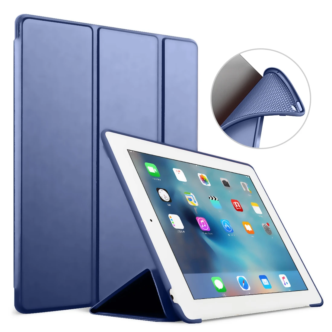 Для iPad Pro 9,7 силиконовый чехол ТПУ Мягкий GOOJODOQ смарт-чехол для Apple iPad Pro 9,7 дюйма Чехол Funda A1673/A1674/A1675