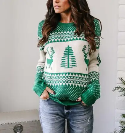 New Autumn Lady Jumper Sweater Pullover Tops Coat Christmas Winter Womens Ladies Warm Brief Sweaters Clothing | Женская одежда