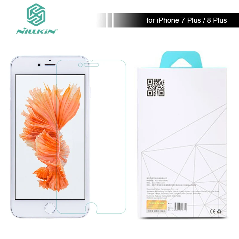 Закаленное стекло Nillkin H + для iPhone 7 Plus 8 защита экрана от царапин 2.5D закругленная