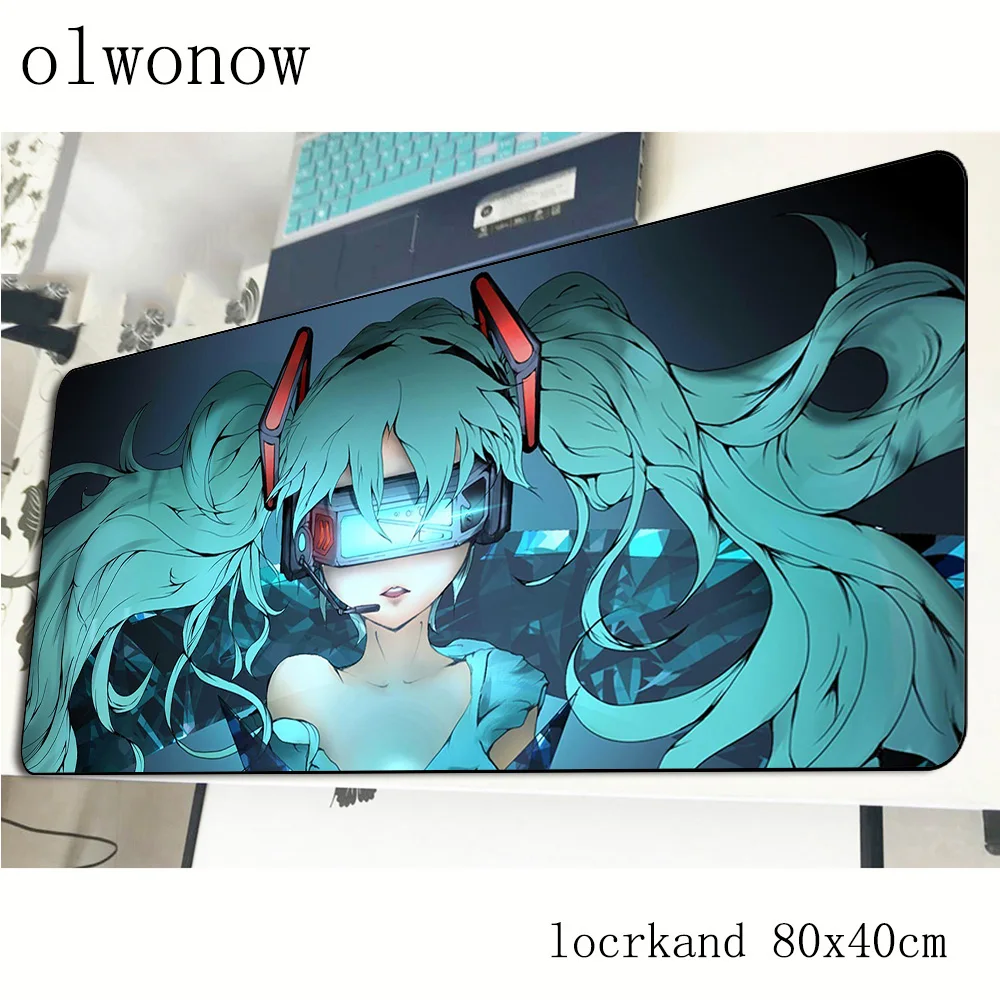 Hatsune Miku геймерский коврик для мыши на день рождения 800x400x2 мм игровой коврик для мыши гелевый ноутбук аксессуары для ПК ноутбук padmouse эргономичный коврик