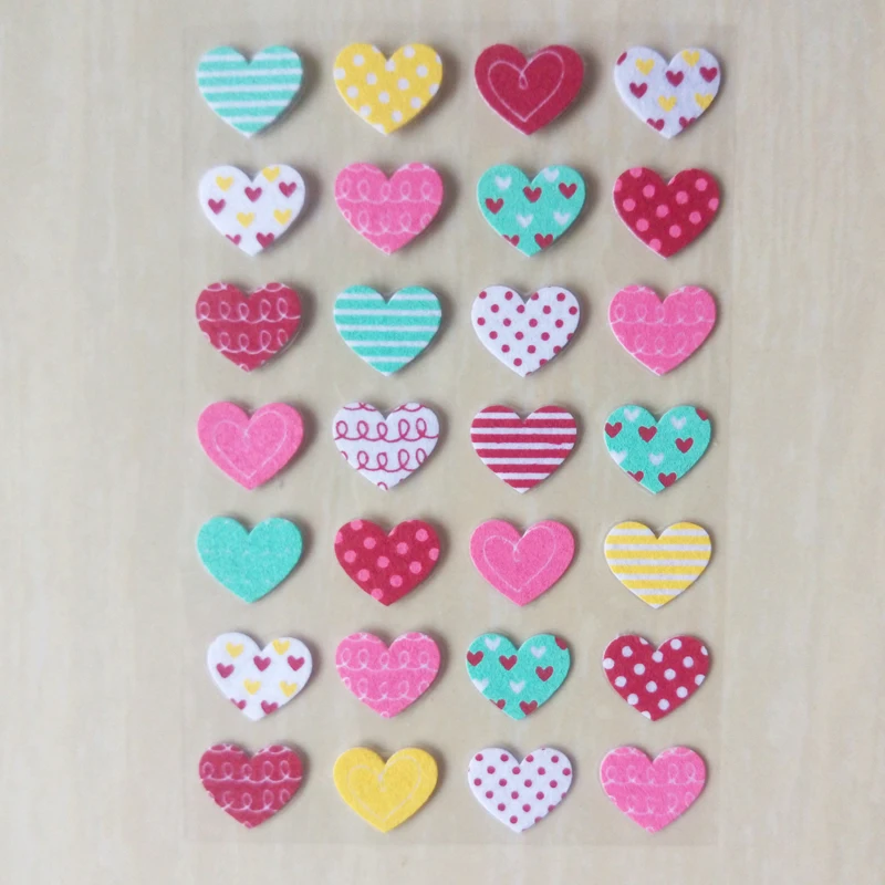 3d наклейки в форме сердца цветные для любви мобильный телефон книга украшения