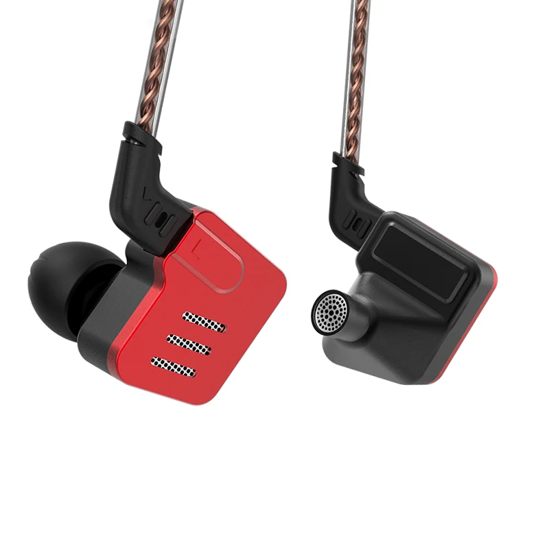 Плотным верхним ворсом KZ BA10 5BA Hi-Fi бас наушники в ухо монитор Спортивная гарнитура Шум шумоподавления наушники замена кабеля AS10 ZS6 - Цвет: black no mic