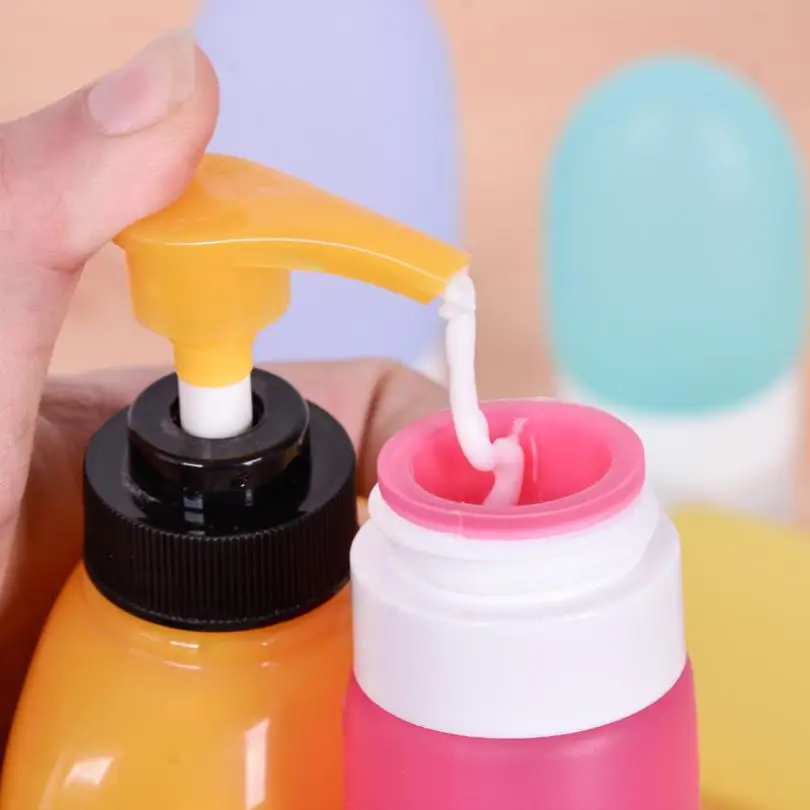 3 шт унции/89 мл многоразовые бутылки Портативные пищевые твердые силиконовые