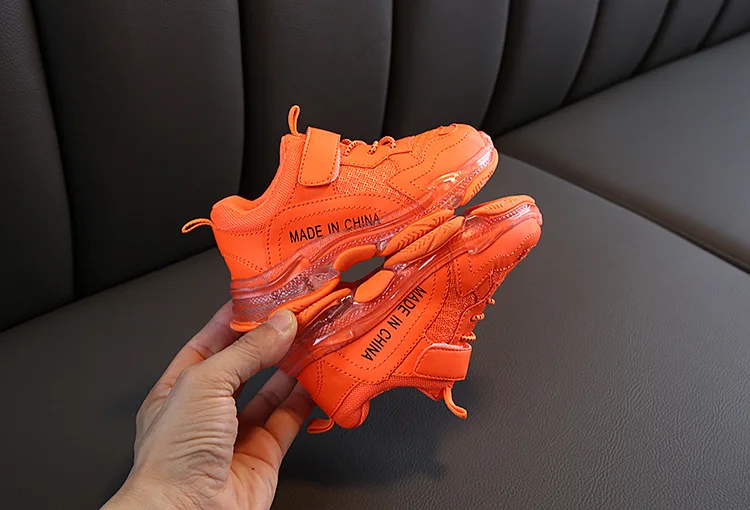 Children's shoes autumn new arrive classic style crystal bottom candy color mesh breathable sports shoes