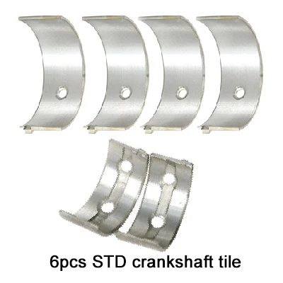 STD crankshaft STD+ 25+ 50+ 75+ 100 шатун подшипника двигателя мотоцикла и плитка коленчатого вала для Kawasaki ZZR250 ZZR 250 1987-2007# e - Цвет: STD crankshaft
