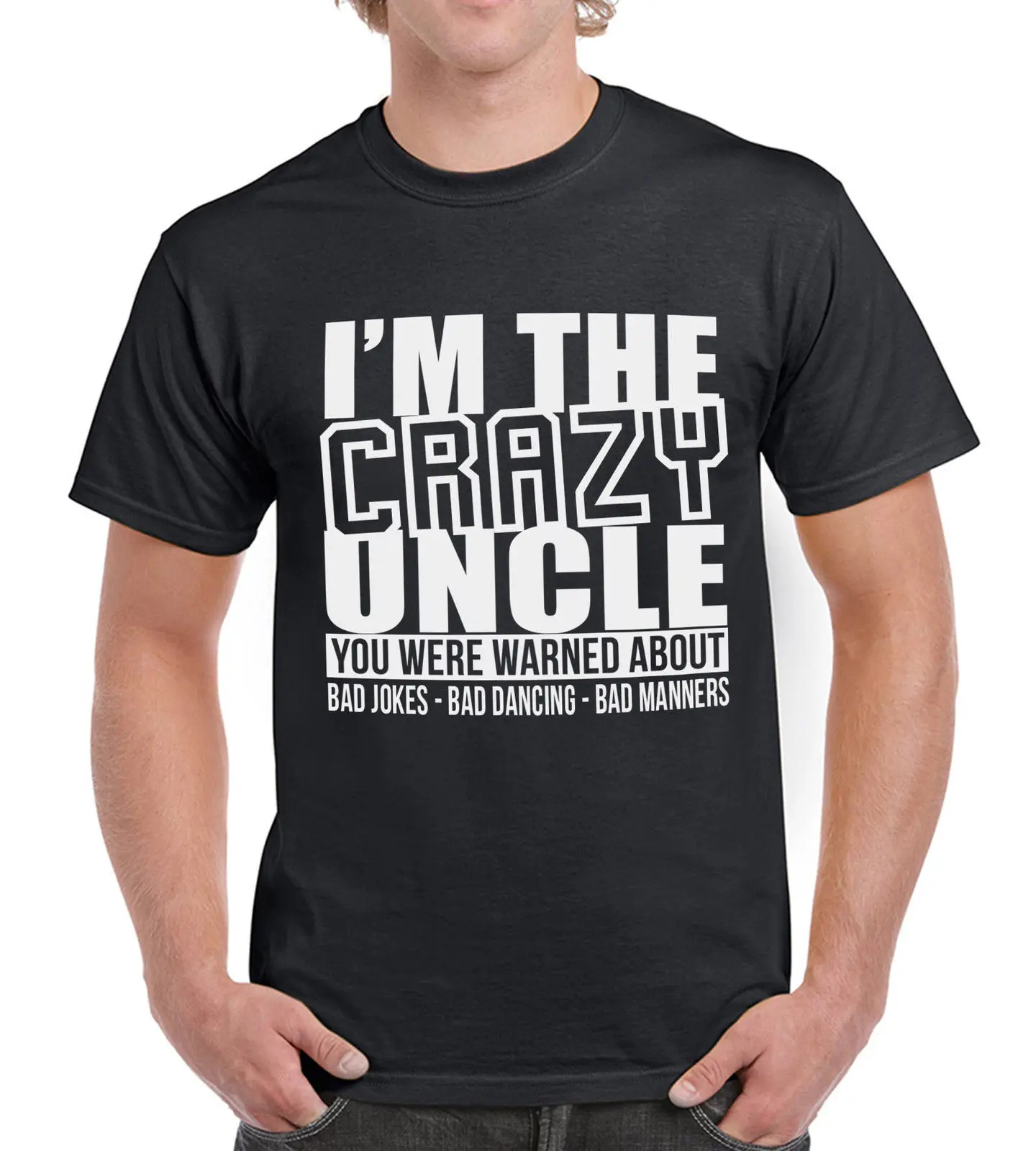 Im The Crazy Uncle/Забавный подарок на день рождения вечерние футболки отцов футболка