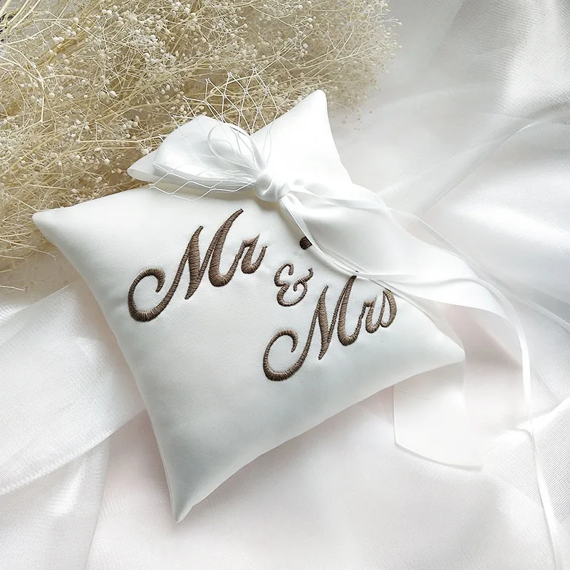 Креативное обручальное кольцо Подушка под заказ имя Дата свадебное подушки
