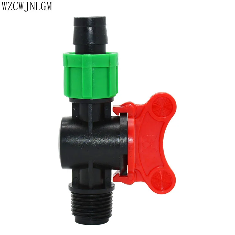 Орошение сада 5/8 &quotx G1/2 16 мм Капельное орошение клапан фитинг соединение 5/8&quot 2