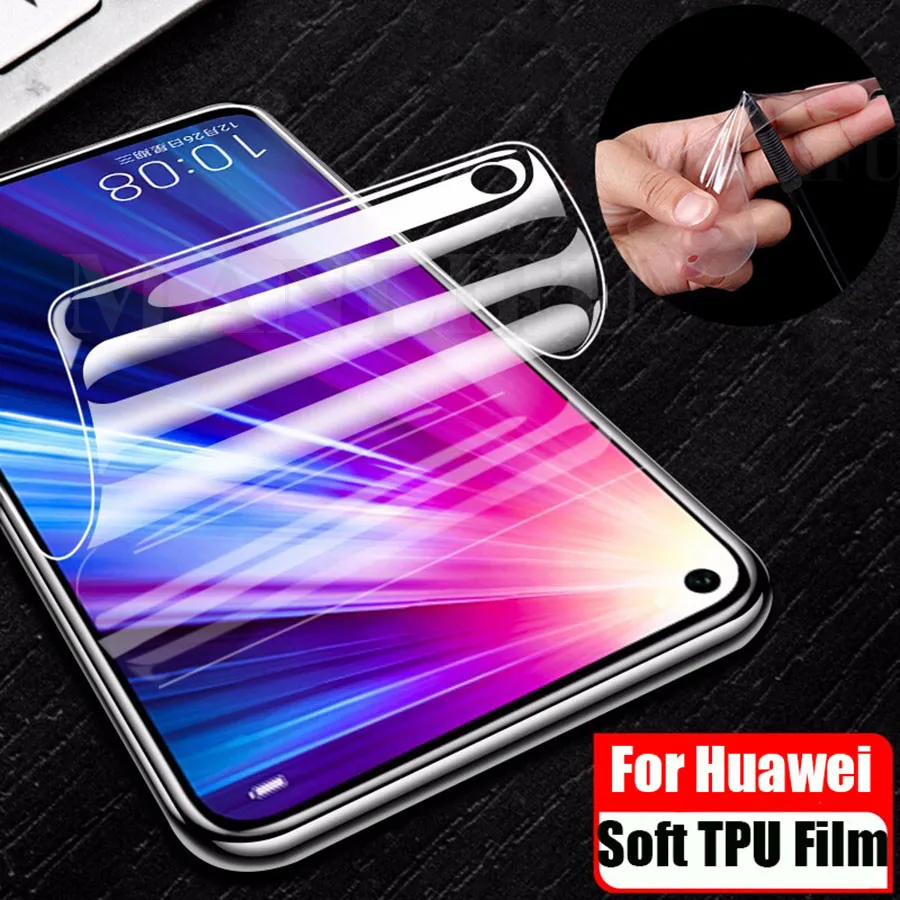 3D Передняя и задняя Прозрачная мягкая Гидрогелевая пленка из ТПУ для Huawei Honor 20 20i
