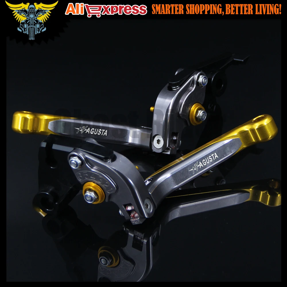 Золотые + титановые 8 цветов CNC регулируемые складные выдвижные рычаги тормозной