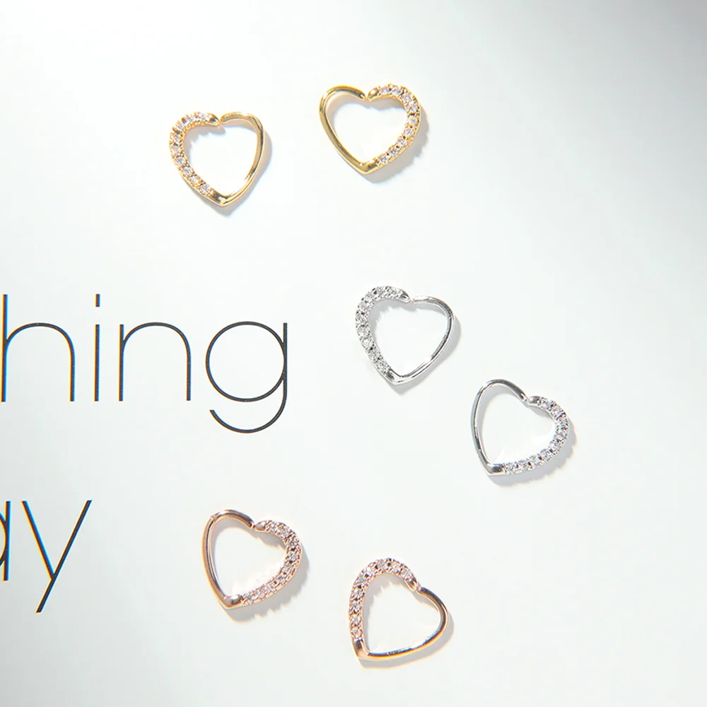 1 Piece Heart shape Piercing Jewelry Cartilage Ring Lip Nose Rings Ear Body Party Gift | Украшения и аксессуары