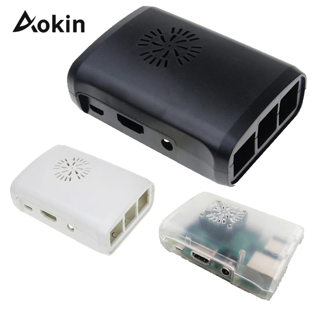 Чехол Aokin для Raspberry Pi 3 черный белый прозрачный защитный чехол B/3/2 B + Couqe Capa Fundas |