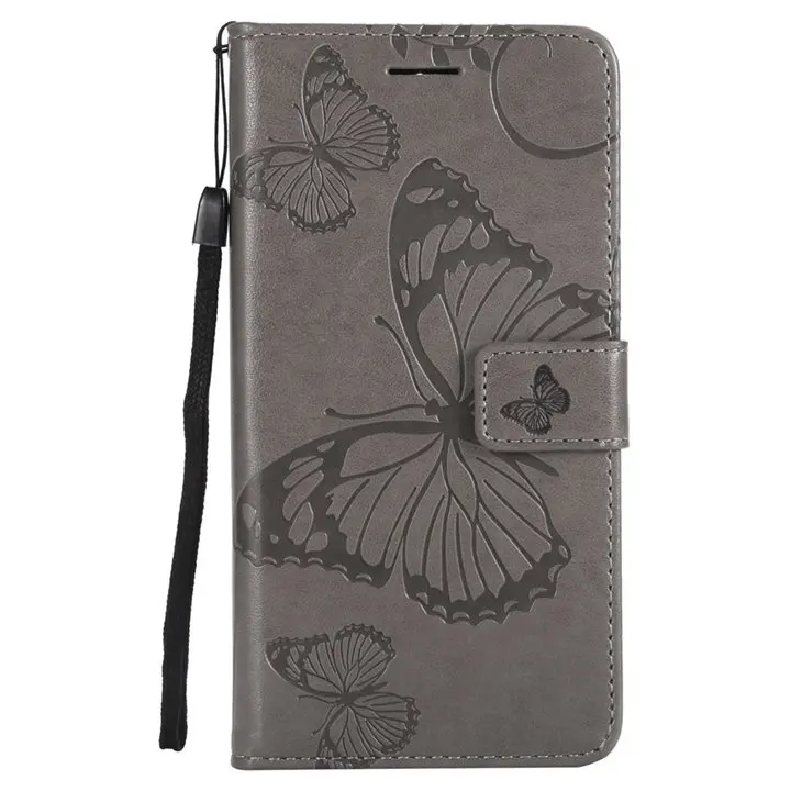 Gray Чехол-книжка Fundas для huawei Honor 10 V10 9 Lite 7X 6A 6X P Smart Enjoy 7S 7 8 Plus 5 Etui кожаный чехол s Cover P06Z - Цвет: Gray