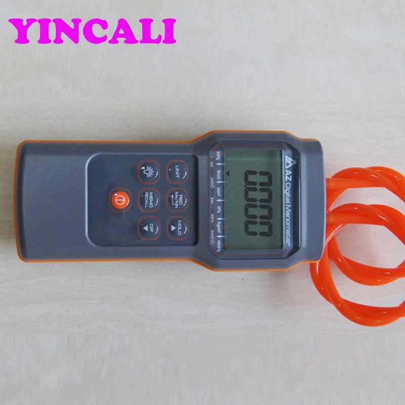 High Resolution Differential Pressure Gauge AZ82062 Digital Manometer 11 Selectable Scales Units Range 6psi Meter | Инструменты