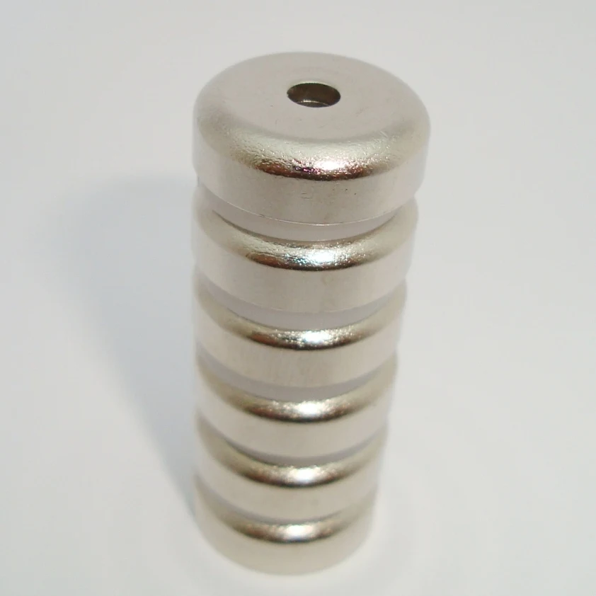 6 шт. dia16mmVertical тяговая сила 5KGs монтажный магнит D16x5.2mm магнитные подъемные магниты сильный неодимовый постоянный горшок магнит